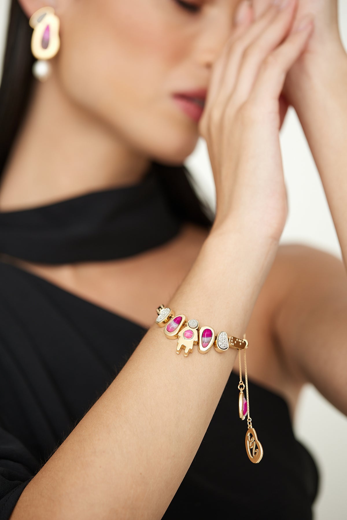 PULSEIRA CICLOS AGATA PINK E DRUSA