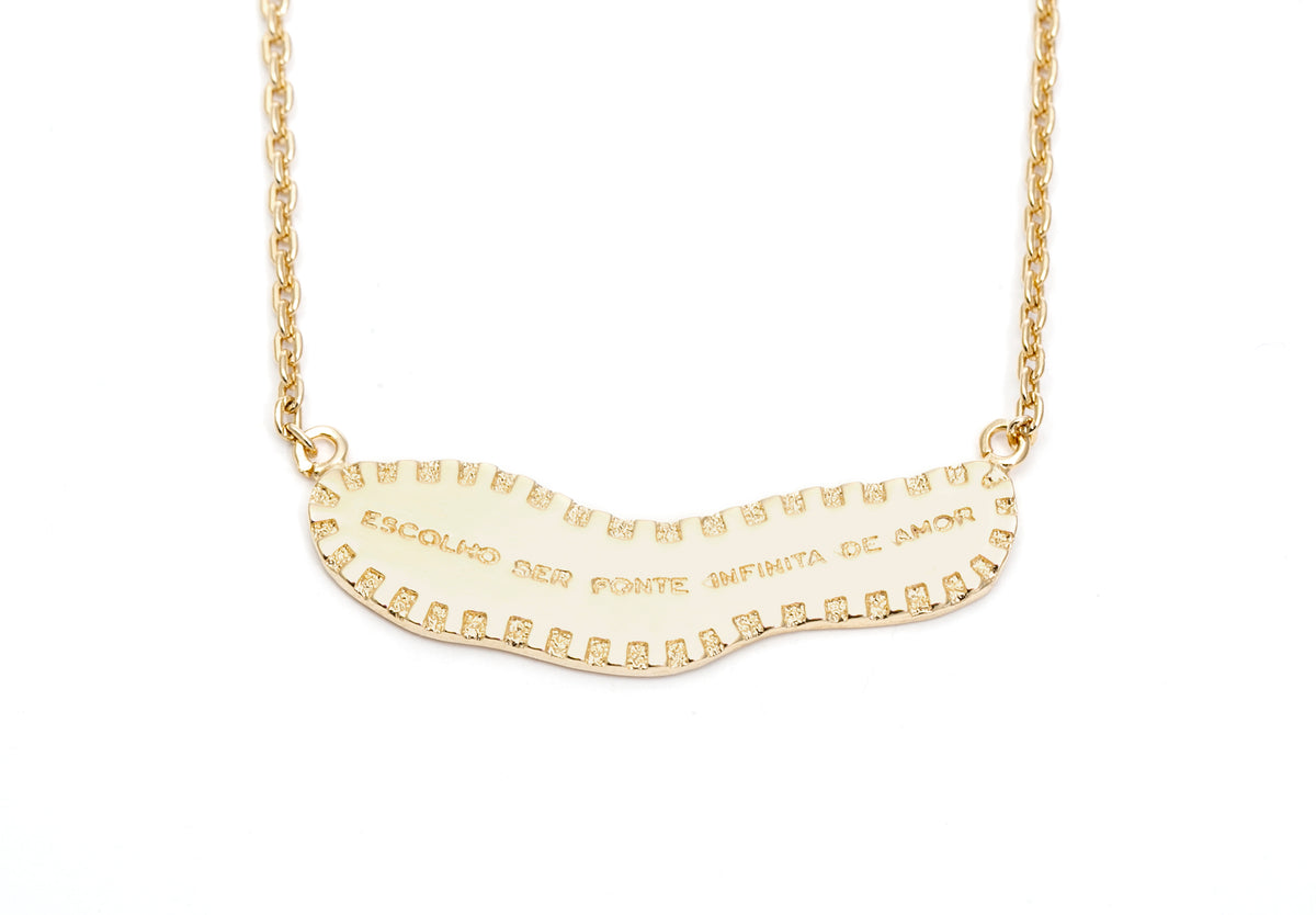 Colar Mantras Vibração com Quartzo Rosa