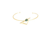 Bracelete Compasso Esmeralda Bruta
