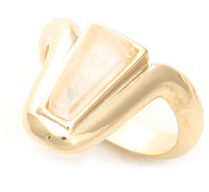 Anel Destino Sentido Quartzo Branco