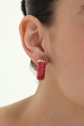 Argola Origem Feldspato Vermelho Orla