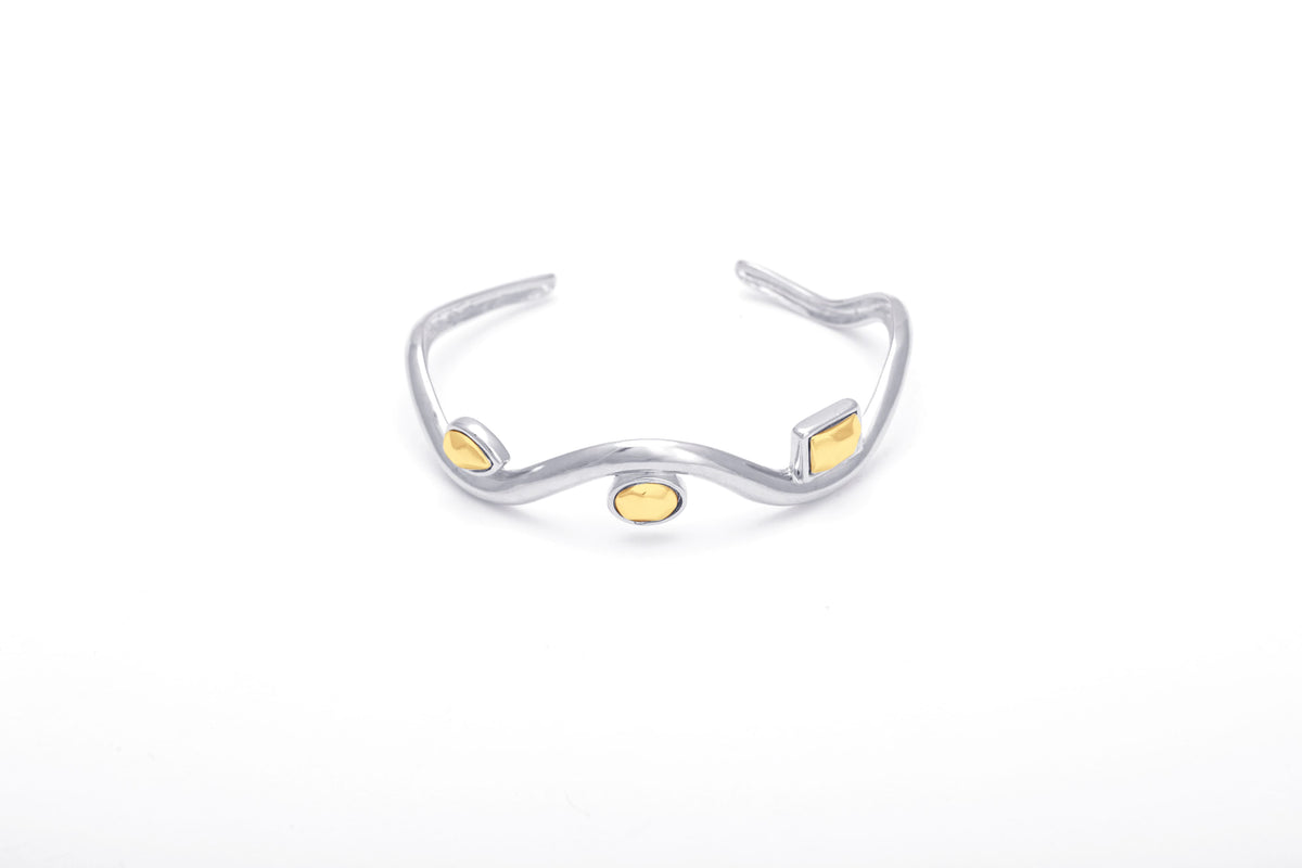 Bracelete Ritmo Verso Prata