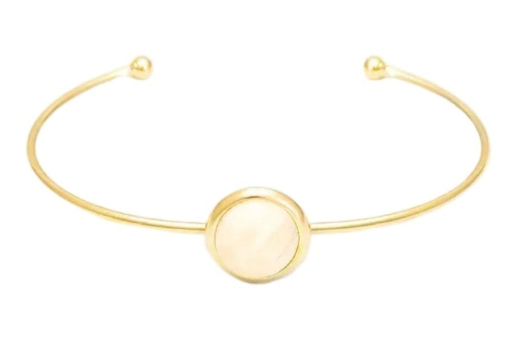 Bracelete Energia Quartzo Branco Leitoso