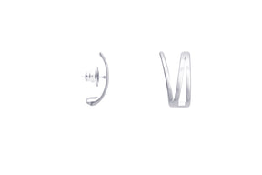 Brinco Ear Hook Verso Prata