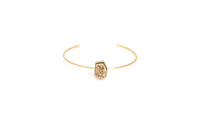 BRACELETE ENERGIA GEOMETRICO OURO DRUSA GOLD