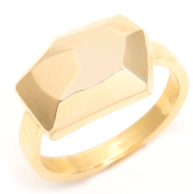 Anel Golden Geométrico