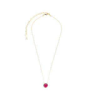Colar Energia Redondo Agata Pink