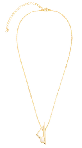 Colar Compasso Feldspato Nude