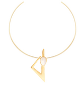 Gargantilha Colar Compasso Feldspato 3 Em 1