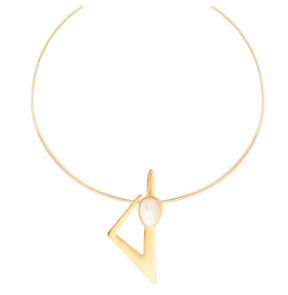 Gargantilha Colar Compasso Feldspato 3 Em 1