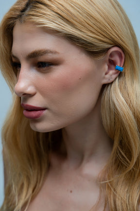 Piercing Fake Horizonte Howlita Turquesa