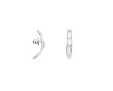 Brinco Ear Hook Aresta Madrepérola Prata