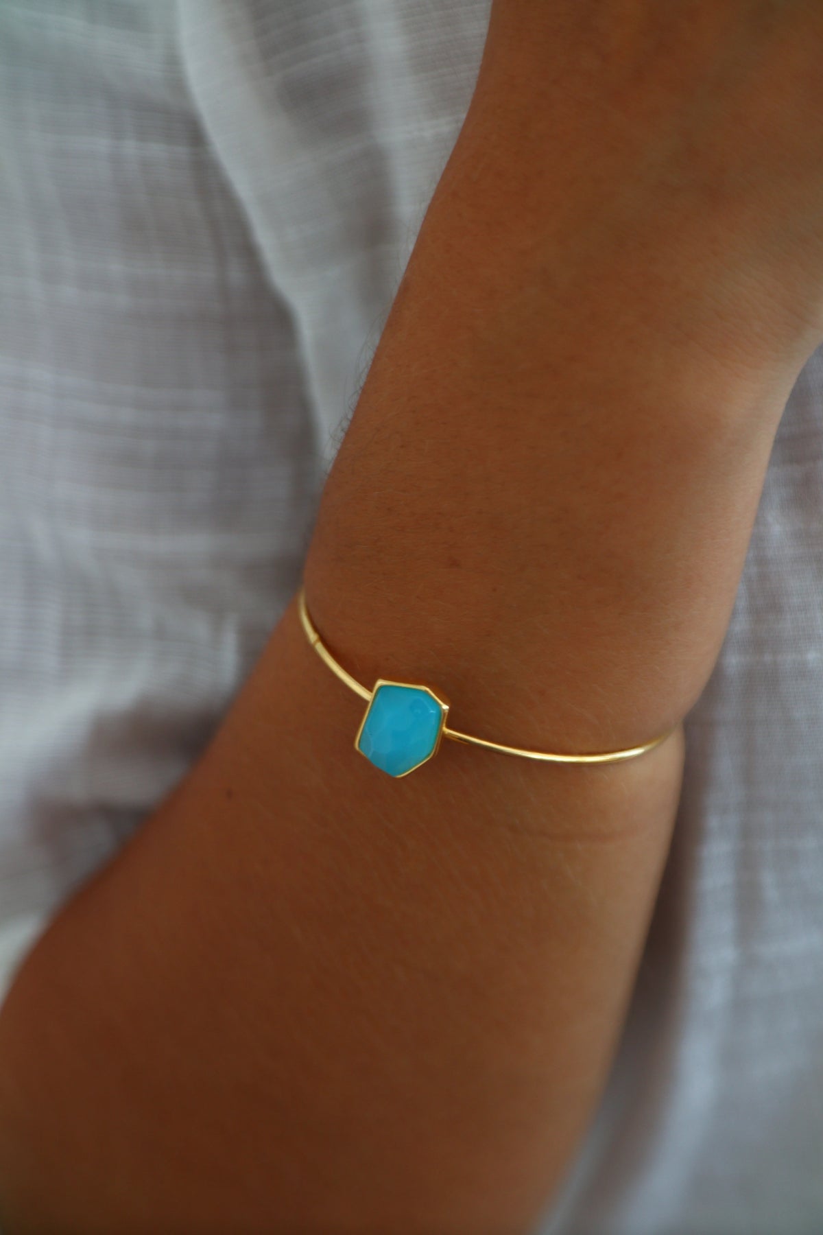 Bracelete Energia Geométrico Ágata Céu