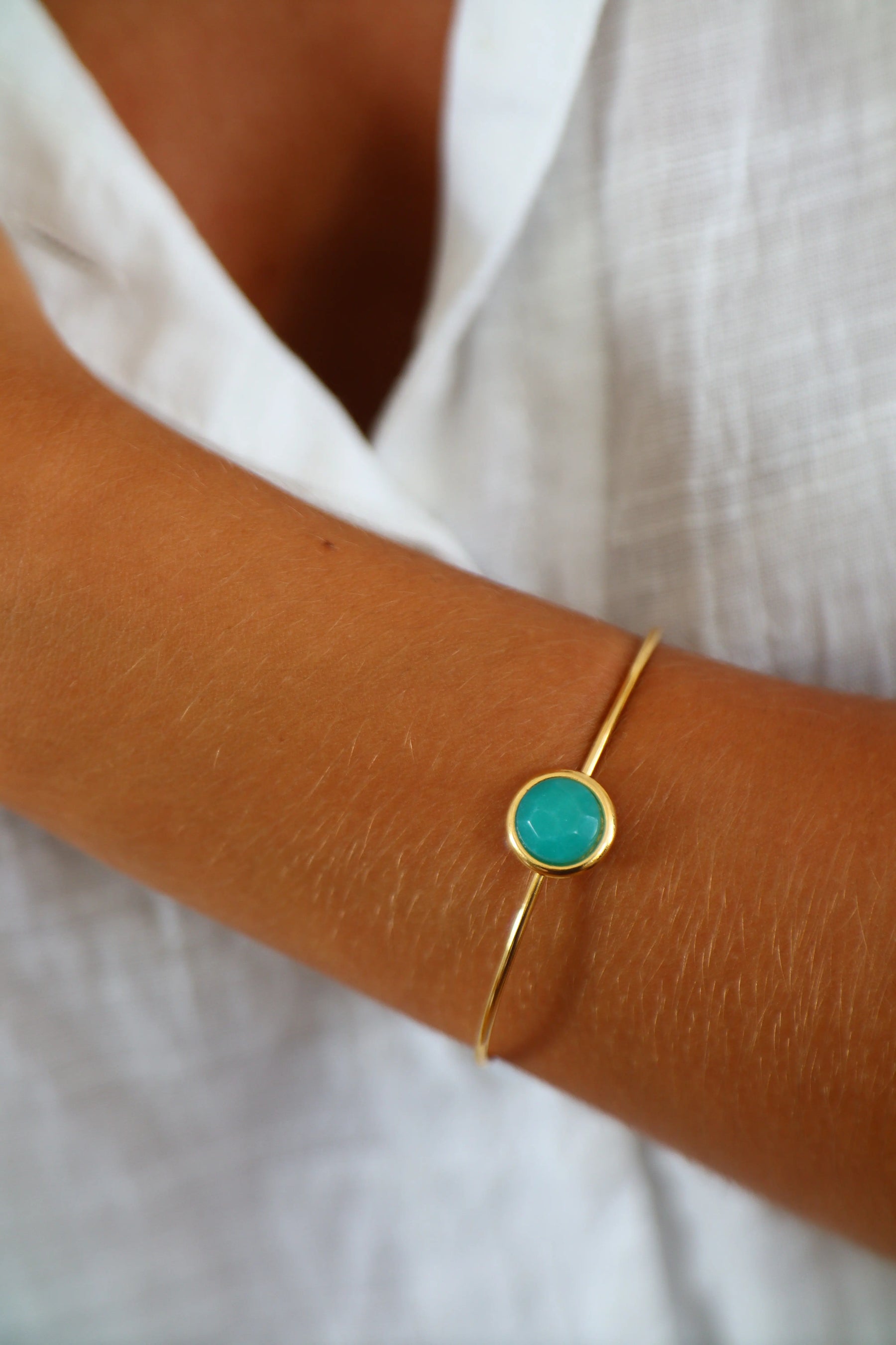 Bracelete Energia Quartzo Verde Turquesa