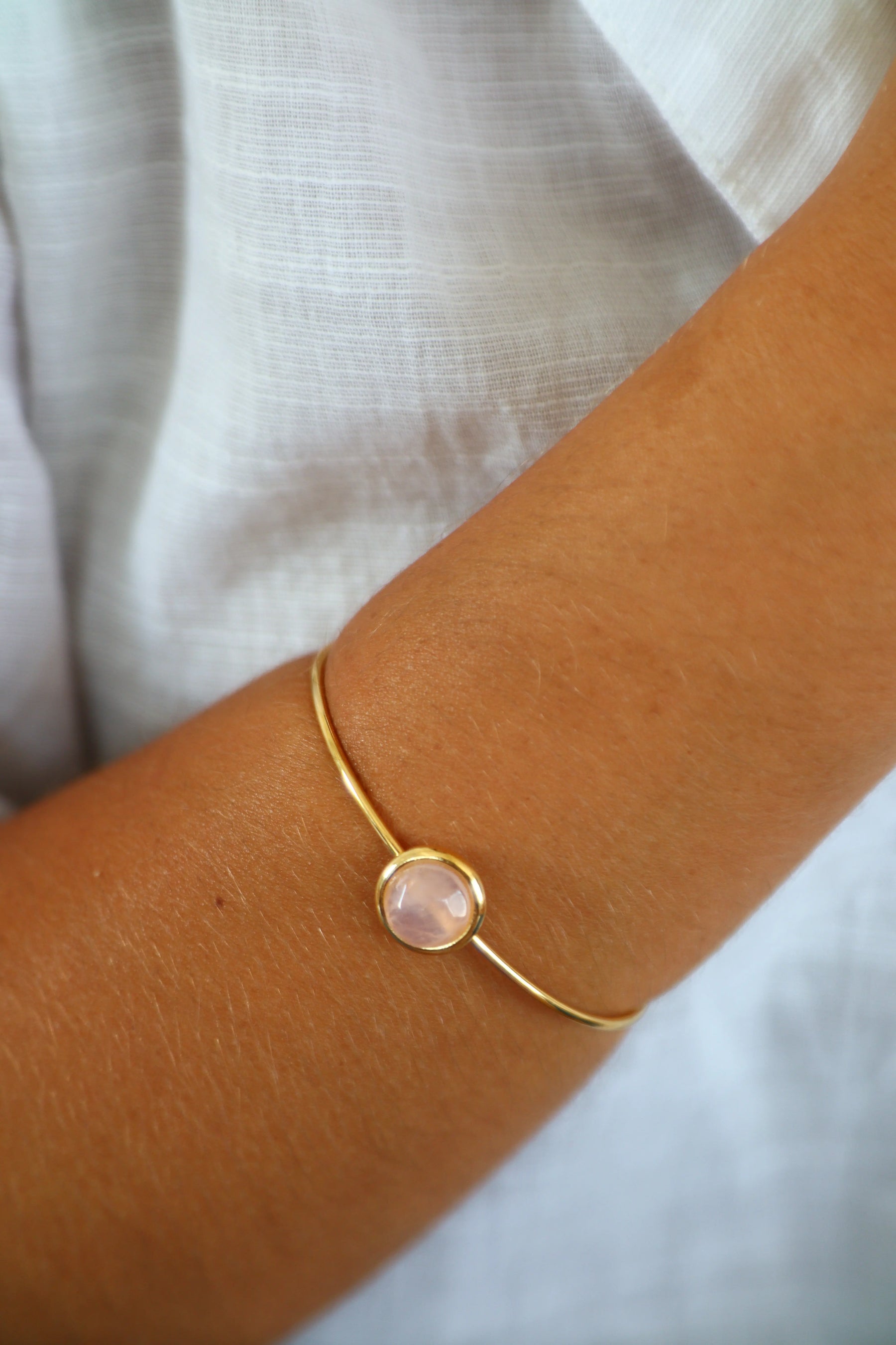 Bracelete Energia Quartzo Rosa