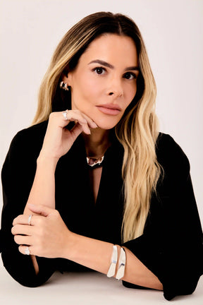 Dupla de Bracelete Aresta Prata