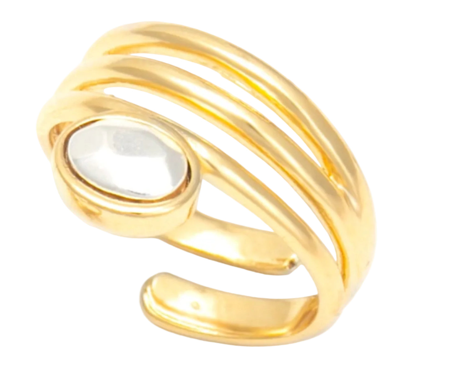 Anel Esfera Verso Ouro