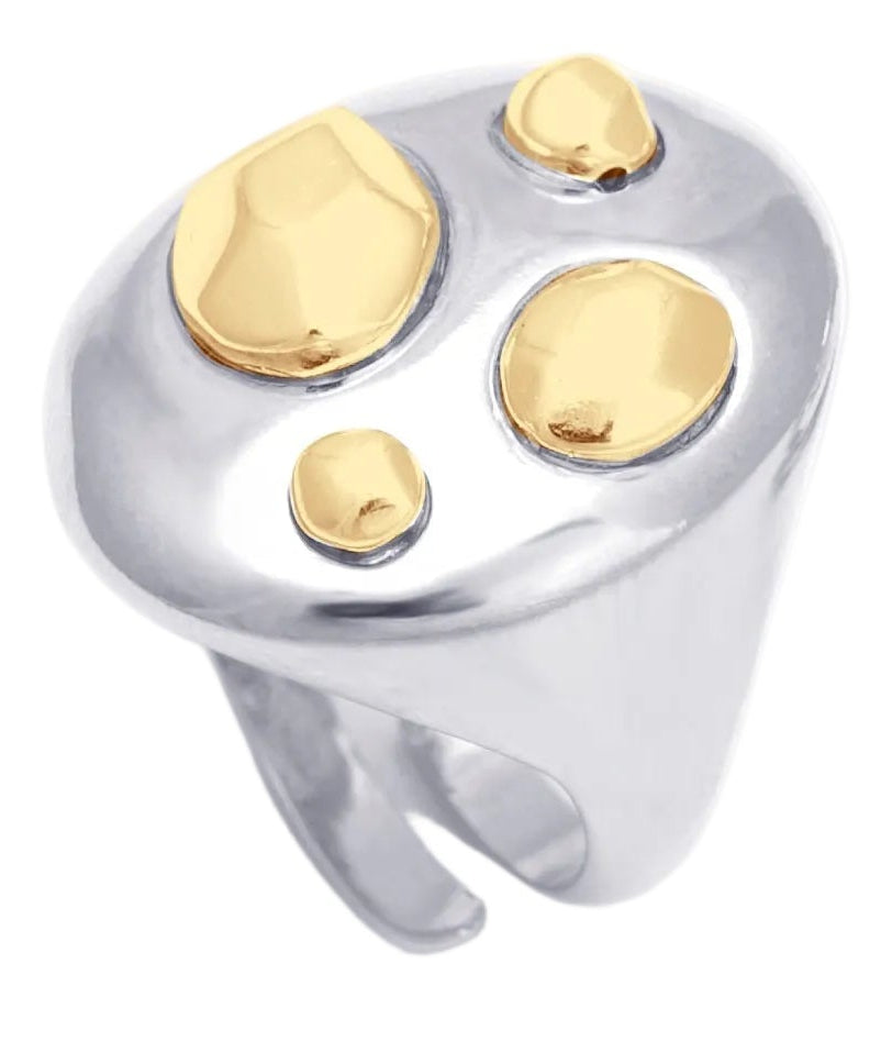 Anel Cosmo Verso Prata