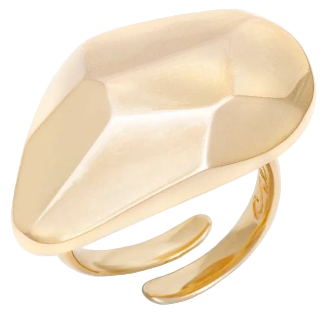 Anel Ajustável Maxi Gota Golden