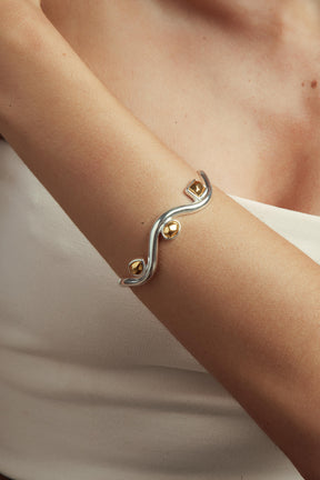 Bracelete Ritmo Verso Prata