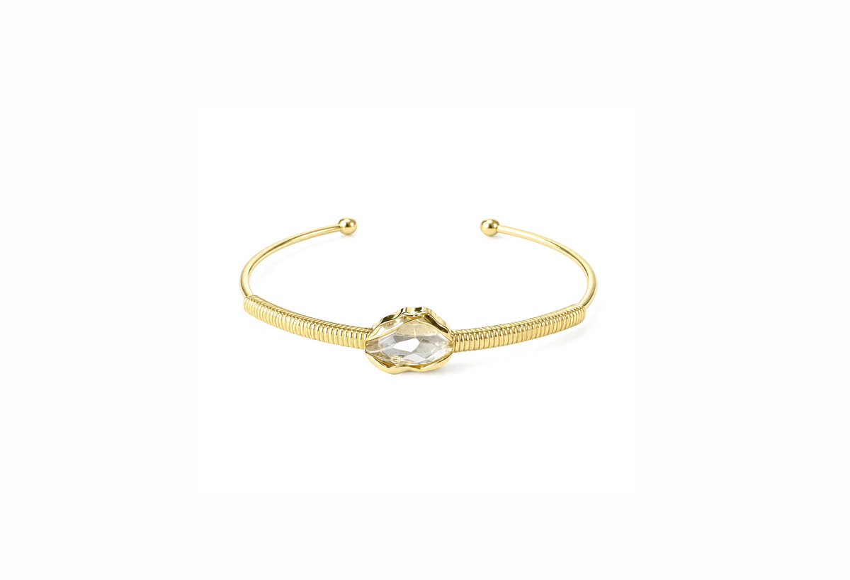 Bracelete Prisma Quartzo Cristal