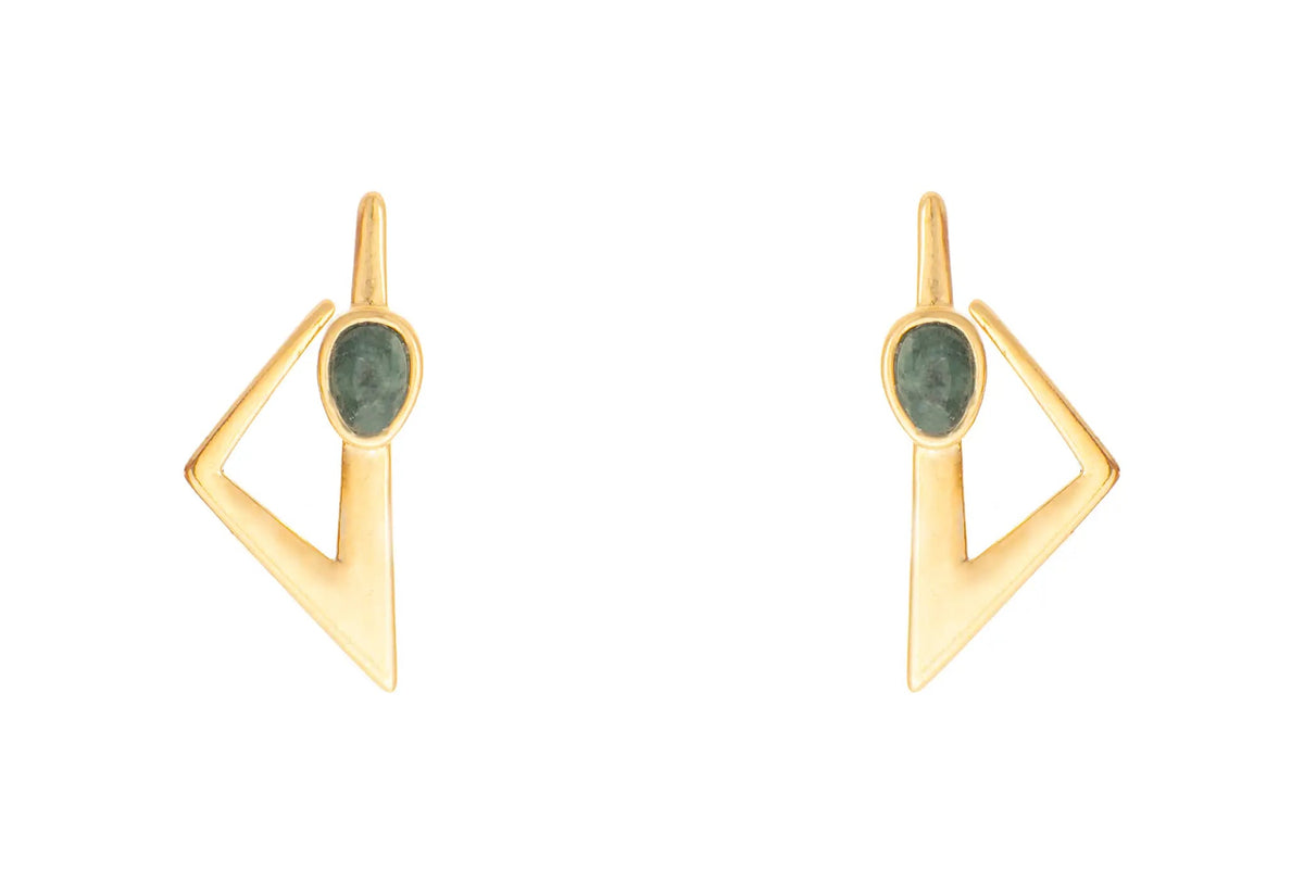 Brinco Compasso Esmeralda Bruta P