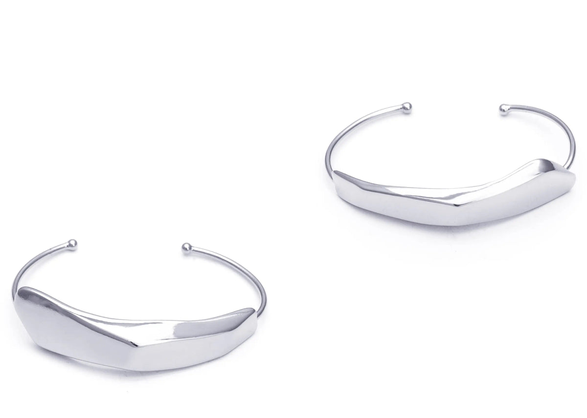 Dupla de Bracelete Aresta Prata