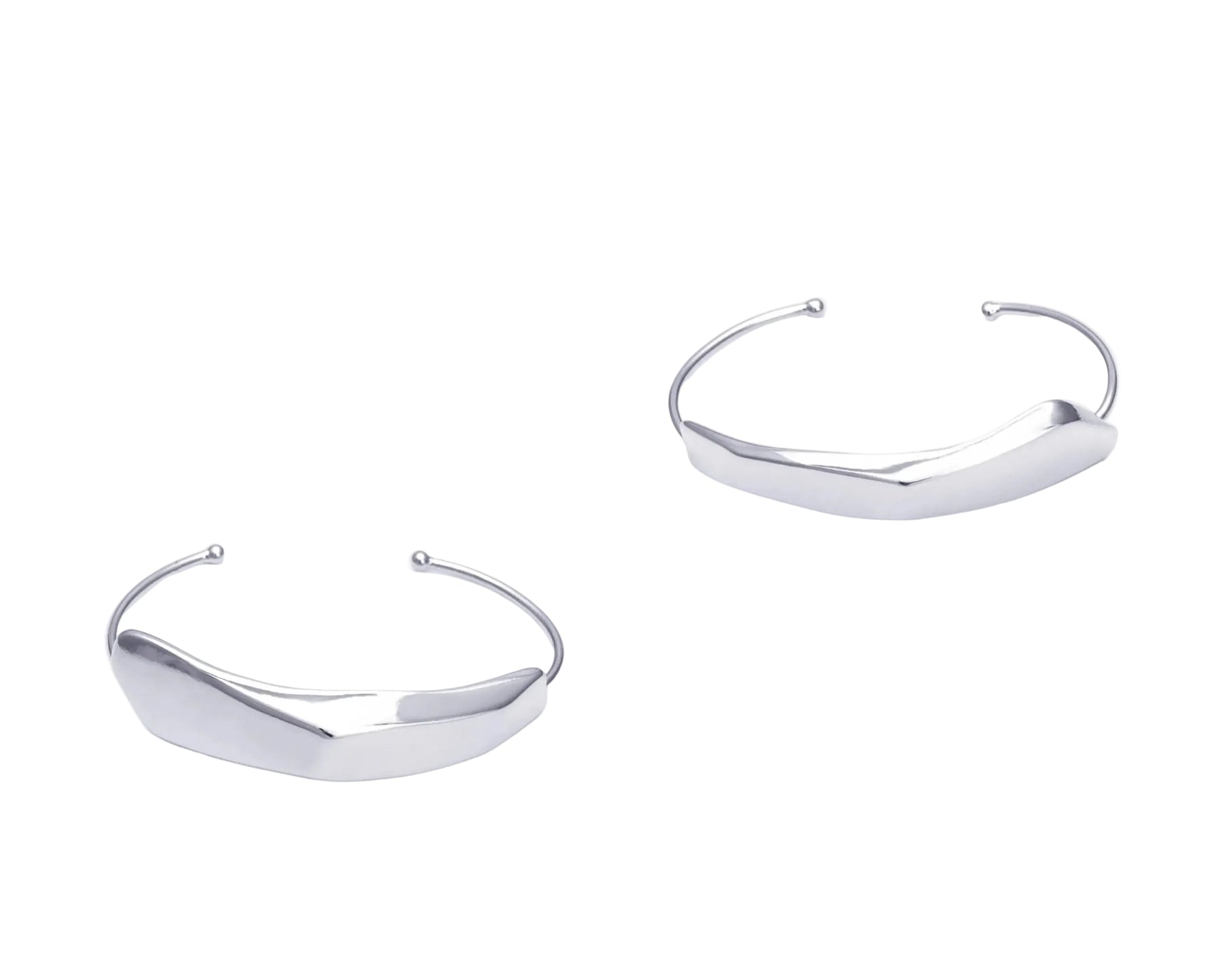 Dupla de Bracelete Aresta Prata