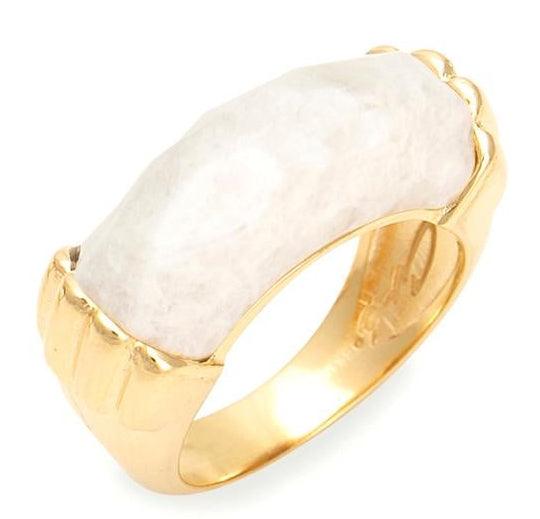 Anel Orla Feldspato Nude