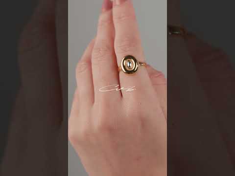 Anel Portal Verso Ouro