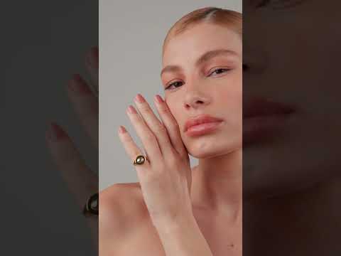 Anel Pinky Ring Verso Ouro Ajustável