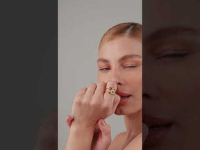 Anel Gota Verso Ouro