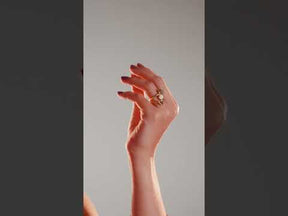 Anel Para Sempre Em Mim Com Madrepérola e Drusa - Ajustável